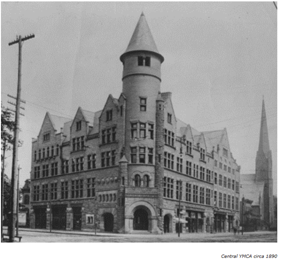 The first YMCA building in Cleveland